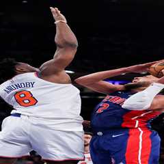 OG Anunoby has nightmarish Knicks return as Cade Cunningham looks like an MVP for Pistons