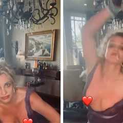 Britney Spears Gets Down and Dirty in the Dining Room