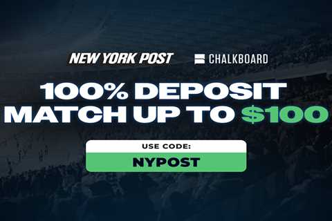 Chalkboard promo code NYPOST: Get a 100% deposit match up to $100 + free pick for Super Bowl 2026