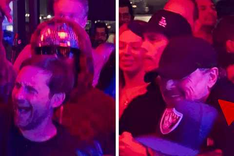 Leonardo DiCaprio & Tobey Maguire Dance to Ice Cube at Super Bowl Party