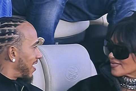 Kim Kardashian & Lewis Hamilton Confirm Relationship at Super Bowl