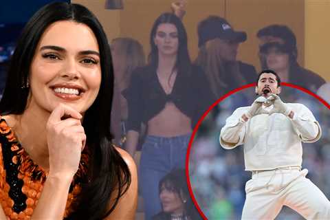 Kendall Jenner Watches Ex Bad Bunny Perform at Super Bowl Halftime Show