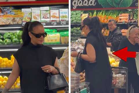 Billionaire Rihanna Looks Chic During Grocery Shopping Run in L.A., on Video