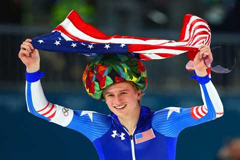 US speed skating phenom Jordan Stolz sets Olympic record to win gold in 1,000-meter