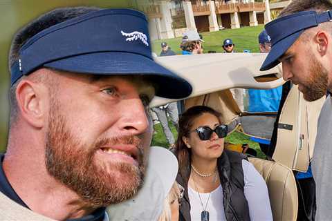 Travis Kelce Checks on Woman After Hitting Her with Golf Ball