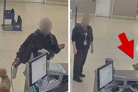 Woman Arrested After Tying Up Dog at Airport and Departing, on Video