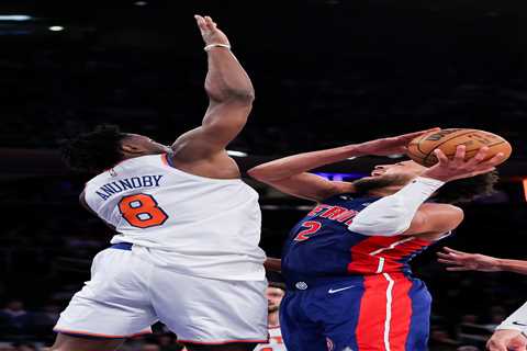 OG Anunoby has nightmarish Knicks return as Cade Cunningham looks like an MVP for Pistons