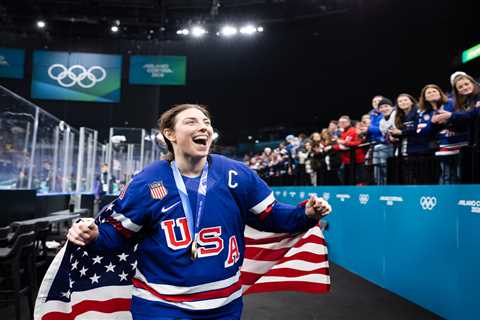 Hilary Knight, Evan Bates will carry USA flag at Olympic closing ceremony
