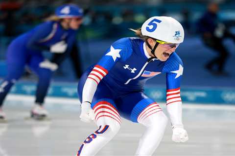 Speedskater Mia Manganello, 36, earns first ever Olympic medal in final race of 2026 games