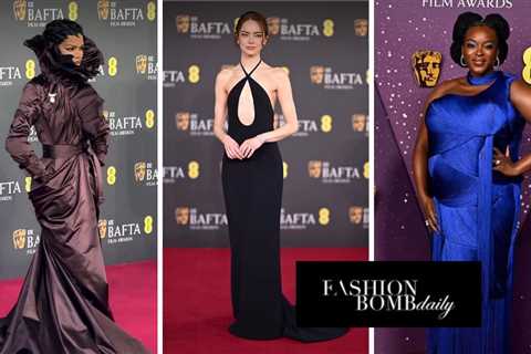 On the Scene at the BAFTA Awards: Teyana Taylor in a Plum Colored Burberry Look, Emma Stone in a..