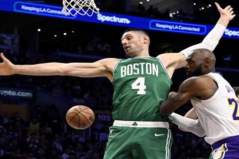 Lakers’ struggles against physicality highlighted in loss to Celtics