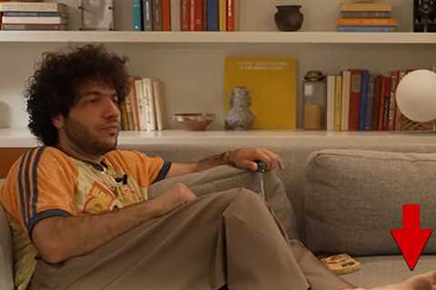 Benny Blanco Accidentally Exposes Very Dirty Feet on Podcast Video