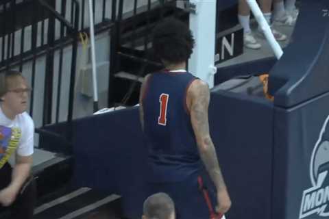 Stony Brook star ejected for spitting on Monmouth fan in shocking scene