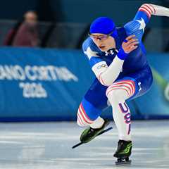 Jordan Stolz already back on speed skating grind — and not letting Olympic medals out of his sight