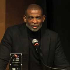 Deion Sanders gets choked up delivering eulogy for Colorado QB Dominiq Ponder