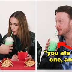 Outlander Stars Richard Rankin, Sophie Skelton, And John Bell Hilariously Try American Fast Food..