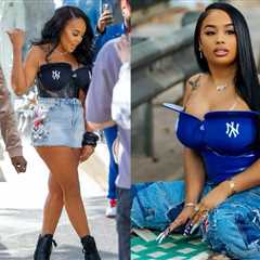 Who Wore It Better? Angela Simmons vs DreamDoll in a Yankees Hat Corset Top by Haus of Debonair..