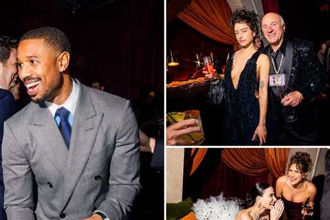 Michael B. Jordan Among Celebs Snapped at Actor Awards Netflix After-Party