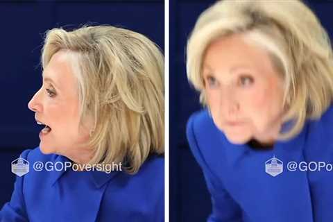 Hillary Clinton Storms Out of Epstein Deposition After Photo Leaks, See Video