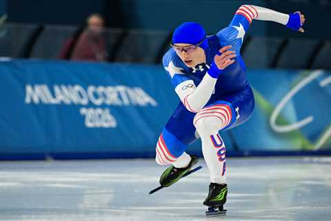 Jordan Stolz already back on speed skating grind — and not letting Olympic medals out of his sight