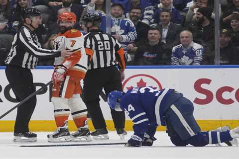 Maple Leafs’ Auston Matthews done for season after ‘dirty play’