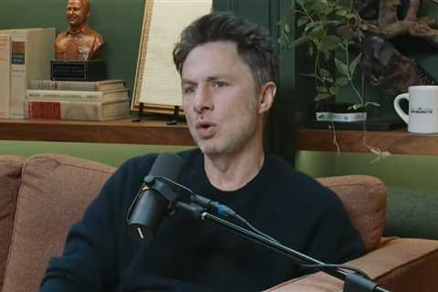 Zach Braff Reveals He Used to Black Out Drinking When He Was Younger