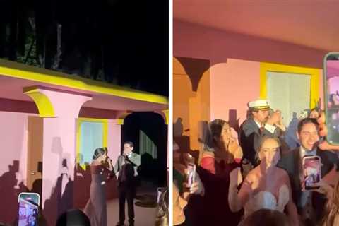 Partying in Bad Bunny's Super Bowl Casita at Mexico Wedding, on Video