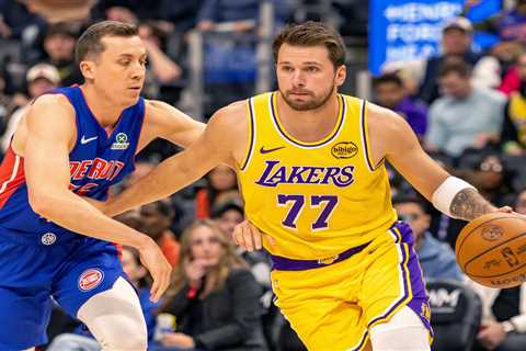 Lakers come back from double-digit deficit but winning streak ends with narrow loss to Pistons