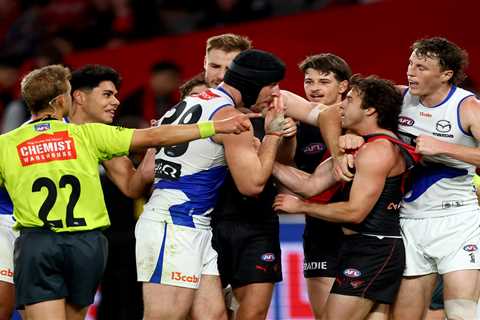 Australian football player wipes blood on opponent in ghastly scene: ‘Horrible look’