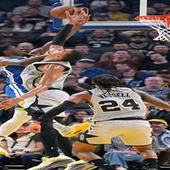 Opposite-handed free throw, 47-minute effort highlight Warriors’ extreme lengths in loss to Spurs