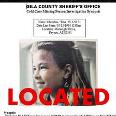 Missing 13-Year-Old Christina Marie Plante Found Alive After 32 Years