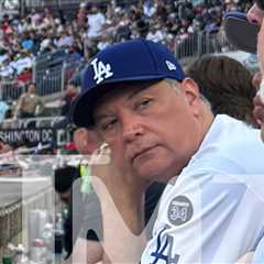 Senator Alex Padilla Takes in Dodgers Game in Washington D.C.