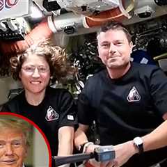 Awkward Moment Astronauts Stop Responding to Trump During Chat, on Video