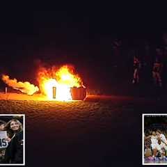 Michigan basketball fans set dozens of fires after team wins first national championship in 37 years