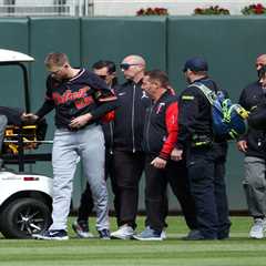 Tigers’ Parker Meadows diagnosed with concussion, broken arm bone after scary mid-game collison