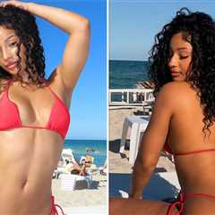 Rubi Rose Red-Hot Thong Bikini Heats Up The 'Gram
