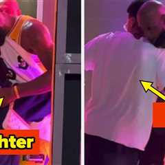 LeBron James Covered Himself In A Towel Before Hugging His Daughter After A Sweaty Game, And..