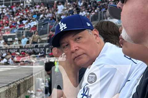 Senator Alex Padilla Takes in Dodgers Game in Washington D.C.