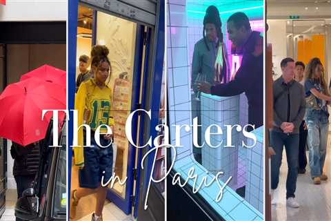 Blue, Rumi, Jay Z and Beyonce Spied All Over Paris by Vendetta Dailly