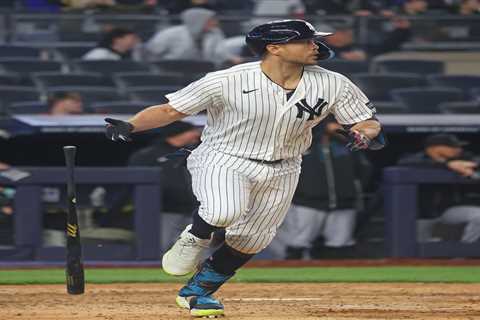 Giancarlo Stanton dents Yankee Stadium wall with ‘blistering’ line drive