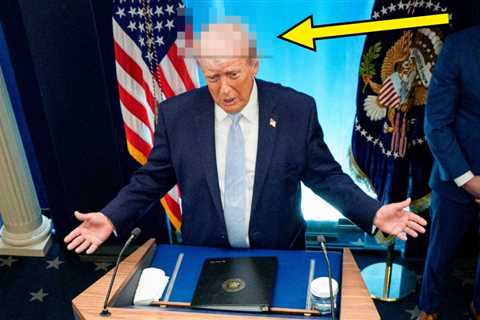 There's Something Very Odd Happening With Trump's Hair Today, And He Is NOT Going To Be Happy That..