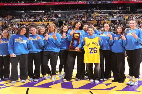The champs are here! UCLA women’s basketball team honored at Lakers-Thunder game