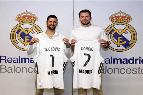 Luka Doncic spotted in Europe at Real Madrid basketball game with tennis superstar