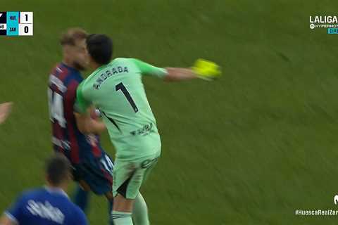 Red-carded goalkeeper punches opponent in face as Spanish soccer game descends into chaos