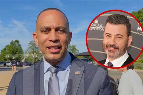 Hakeem Jeffries Hedges on Kimmel 'Expectant Widow' Joke