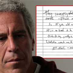 Jeffrey Epstein Alleged Suicide Note Released, See Image