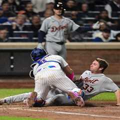 Umpire inadvertently helps Mets prevent run with chaotic collision