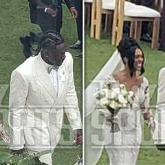 Philadelphia Eagles Star A.J. Brown Marries Kelsey Riley in Laguna Beach