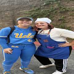 UCLA slugger Megan Grant’s super fan gets cooking with creative outfit