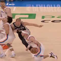 Jared McCain says Spurs veteran threatened ‘another one’ after hard foul — as suspicious video..